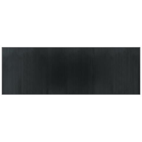 Tappeto Rettangolare Grigio 100x300 Cm In Bambù - Foto 2