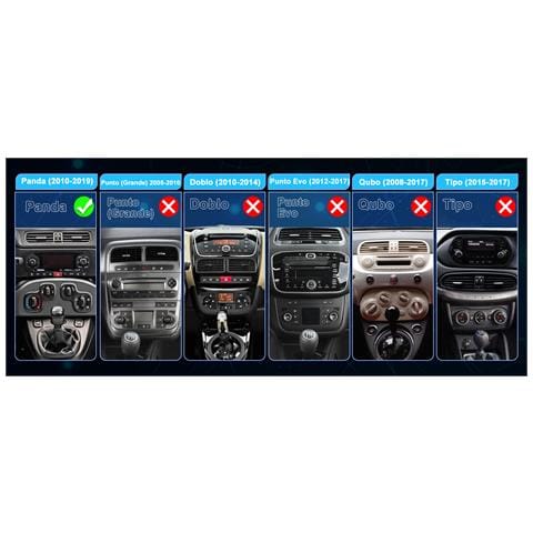 Android 13 Per Fiat Panda (2013-2021) 7 Pollici Autoradio Car Radio 1 Din (2+32gb) Con Carplay Android Auto Fm Rds Gps Bluetooth Wifi Usb Comandi Al Volante - Foto 5