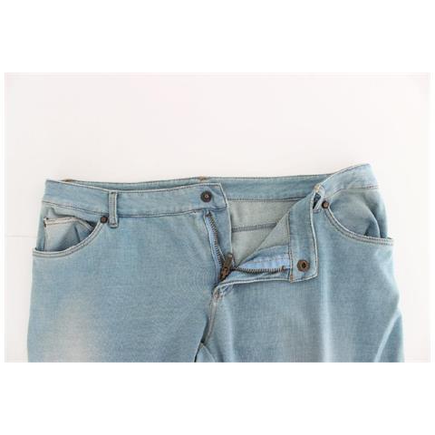 Jeans Corti Pantaloni Capri Blu - 42 - S - Foto 5