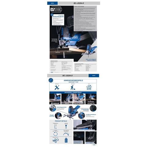 Seghetto Alternativo 20v Senza Batteria Ixes Bc-js254-x - Foto 8