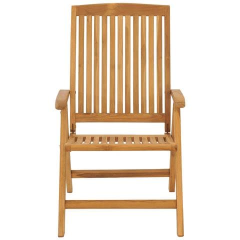 Sedie da Giardino Reclinabili con Cuscini 8 pz in Legno di Teak - Foto 2