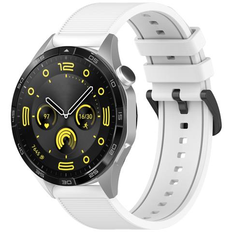 Cinturino Per Orologio In Silicone Da 22 Mm Per Huawei Watch Gt4 White - Foto 3