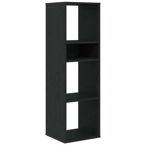 Libreria Nera 34x31x112 Cm In Legno Multistrato - Foto 2