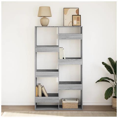 Libreria Grigio Sonoma 100x33x175 Cm In Legno Multistrato - Foto 3