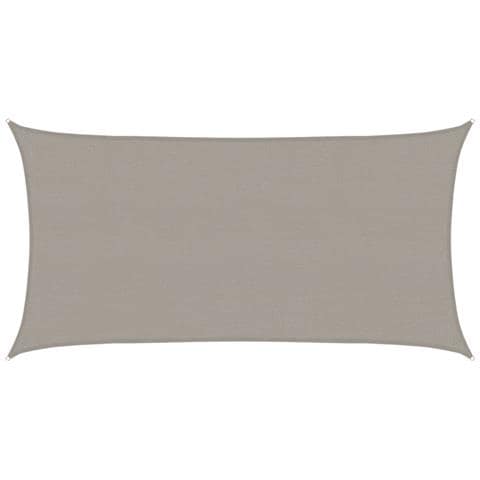 Vela Parasole 160 G/m Rettangolare Grigio Chiaro 2,5x5 M Hdpe - Foto 2