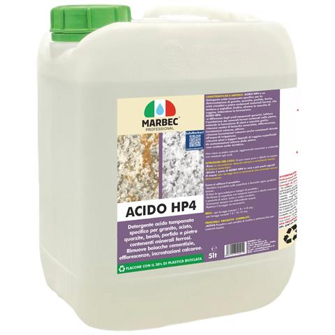 Acido Hp4 5lt - Detergente Acido Tamponato Per Profido E Granito - Foto 1