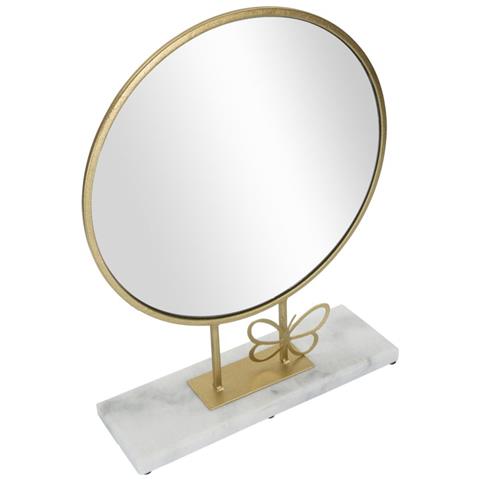 Specchio Con Cornice Mf504 - Oro - Metallo - 30x9x39,5 Cm - Foto 2