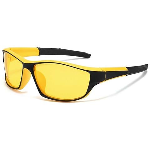 Occhiali Da Sole Sportivi Per Ciclismo Compatibili Con Tr90 E Tac, Polarizzati Con Protezione Uv400 Per Uomo E Donna Yellow - Foto 1