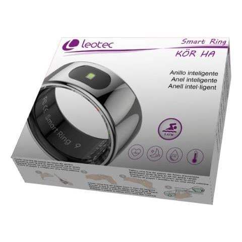 LESR02S09 Rilevatore di Attività Anello Intelligente Con Activity Tracker Argento - Foto 4