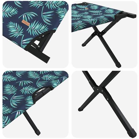 Letto da campeggio pieghevole 2 pcs Motivo a foglia - Foto 9