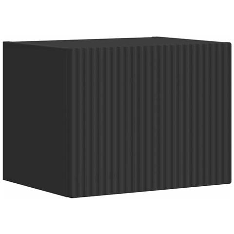 Mobile TV da parete Nero 60 x 31 x 29.5 cm Legno multistrato - Foto 1