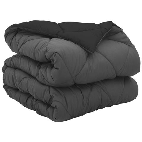 Piumone Completo Annuale Nero e antracite 200 x 135 cm - Foto 1