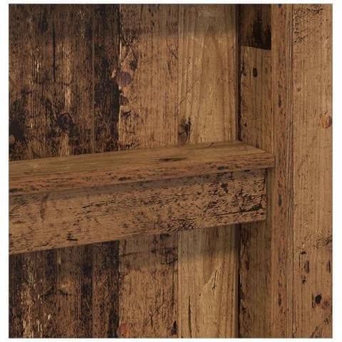 Struttura letto a castello con scrivania Legno vecchio - Foto 9