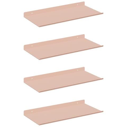 Scaffale da parete con lo scaffale 4 pcs Rosa 40 x 18 x 2,5 cm - Foto 1
