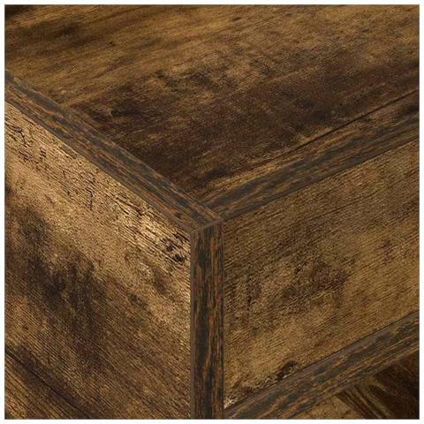 Tavolino 2 pcs Rovere fumé 40 x 40 x 56 cm Legno multistrato - Foto 9