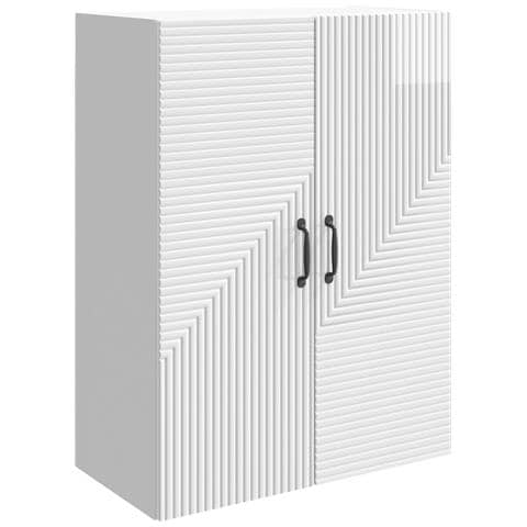 Mobiletto a muro Bianco Lucido 66 x 34,5 x 90 cm - Foto 1