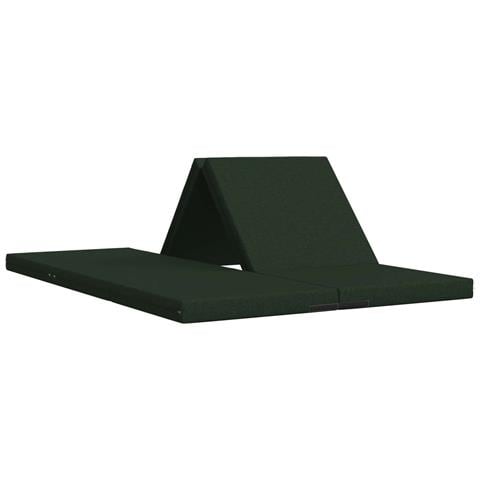 Divano Letto Pieghevole 140 x 67 x 45 cm Verde Scuro - Foto 1