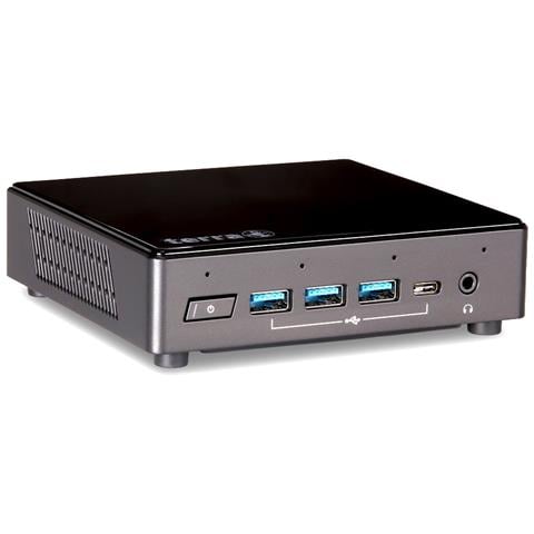 1000181 PC /stazione di lavoro Intel® Celeron® N5100 8 GB DDR4-SDRAM 120 GB SSD Windows 11 Pro Micro PC Nero - Foto 1