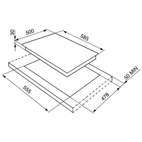 Piano Cottura a Gas SR64S Serie Selezione 4 Fuochi Gas Colore Inox - Foto 10