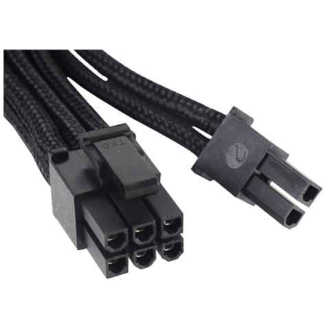 Cavo Modulare EPS-8pin to EPS / ATX-4+4pin 750mm Individualmente guainato - Colore nero - Foto 2