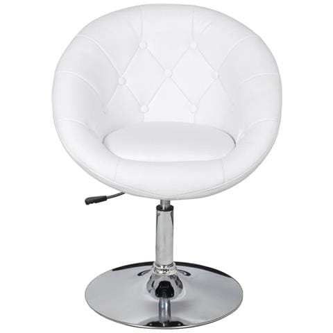 Sgabelli da Bar 2 pz Bianchi in Similpelle - Foto 2