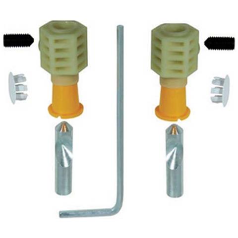 Kit Fissaggio Rapido Per Valvola Doccia A Barra – Staffe Quadrate SS Nero Opaco, 3/4" BSP, 15 Mm Montaggio A Parete