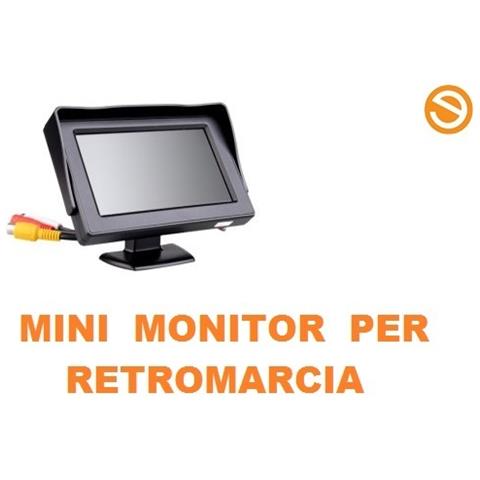 Sistema monitoraggio inverso di Backup con parcheggio KKmoon Monitor per Auto da 4,3 Pollici 480 x 272 Display Colori LCD TFT Schermo Monitor retrovisore con 2 ingressi AV telecamere retrovisive
