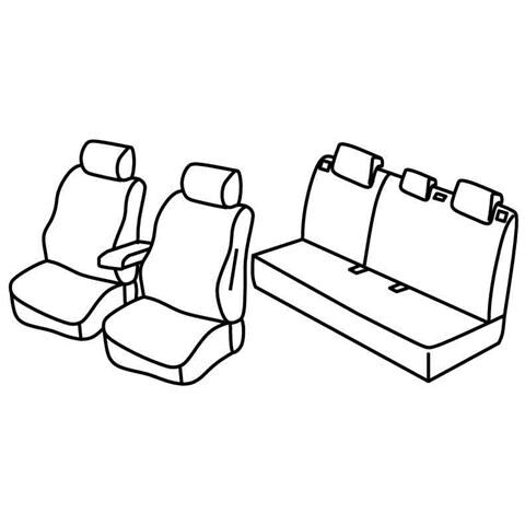 Set Coprisedili Superior - Grigio-nero - Kia Stonic (10-17) - Foto 1