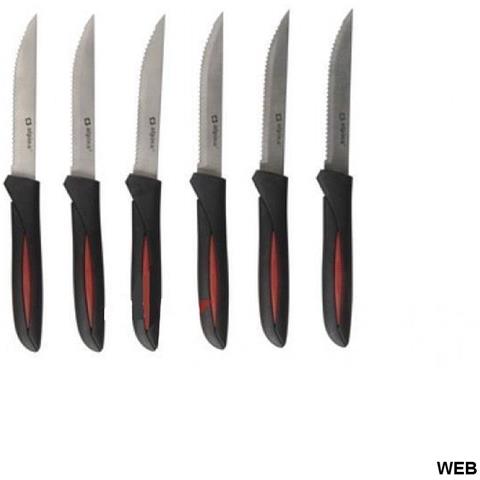 12 Coltelli Per Carne In Acciaio Inox 22,8 Cm Coltello Bistecca Barbecue - Foto 5