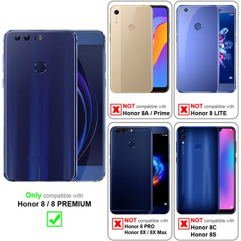 Cadorabo Custodia Compatibile Con Honor 8 In Grigio Chiaro Marrone - Coperchio Protettiva Con Chiusura Magnetica, Funzione Stand E Tasca Per Le Carte - Foto 10