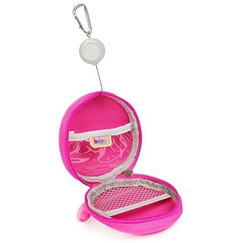 Boppi Tiny Trekker Portamonete Portachiavi Da Viaggio Piccolo Borsellino Da Viaggio Borsetta Portachiavi Con Zip - Pinguino Rosa - Foto 2