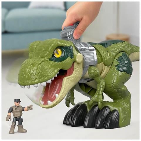 Prezzo Fisher Imaginext Jurassic World Fearsome T-rex Mega Jawbone - 3 Anni E + - Foto 2