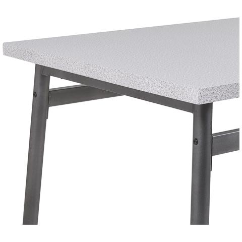 Set Da Pranzo Grigio Screziato / Nero 4 Posti 110 X 70 Cm Velden - Foto 15