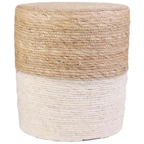 The Home Deco Factory Pouf Blue Lagoon M2 - Beige - Foto 1