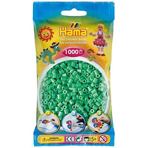 Hama 207-11 - Perle, 1000 Pezzi, Colore: Verde Chiaro - Foto 1
