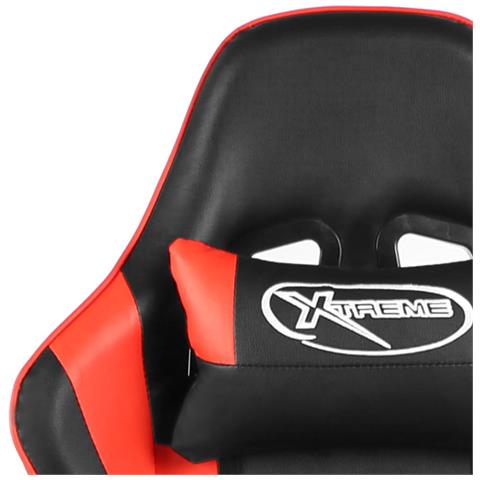 Sedia Da Gaming Girevole Rossa In Pvc - Foto 2