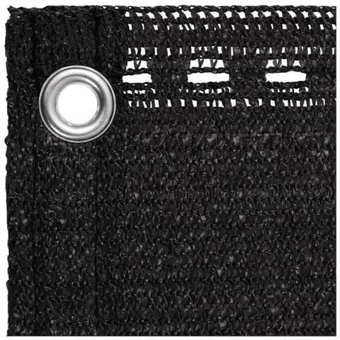 Paravento da Balcone Nero 120x500 cm in HDPE - Foto 2