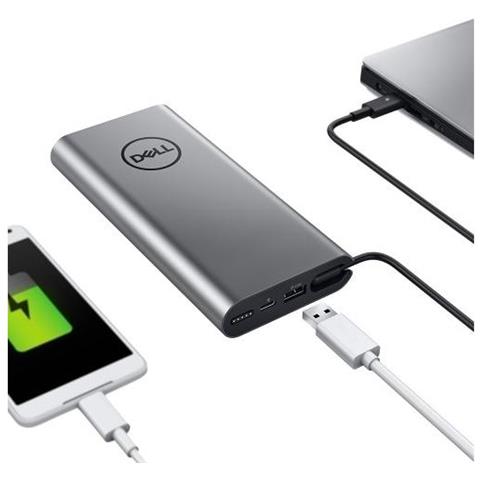 Notebook Power Bank Plus Pw7018lc - Externer Batteriensatz - 1 X Batterie - Lithium-ionen - 65 Wh - Silber - Fr Latitude 5491, 7400 2-in-1, Precision Mobile Workstation 3530, 5530, Xps 13 93xx (451-bcdv)  - Foto 3