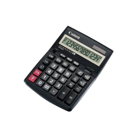 WS-2224, Scrivania, Batteria / Solare, Basic calculator, Nero, Pulsanti, Leva, 13,58 x 5,4 mm - Foto 1