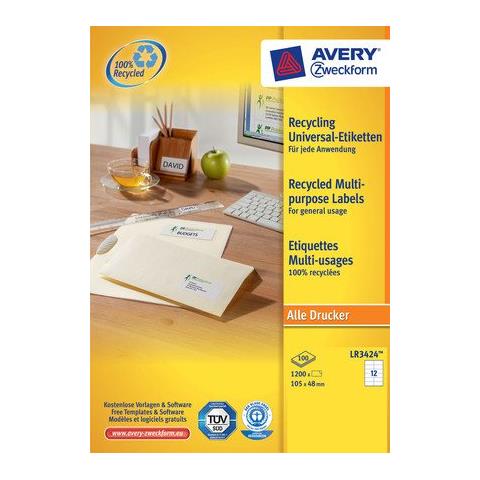 Etichetta Autoadesiva 105 x 48 mm Confezione 100 fogli - Foto 1