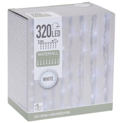 Tenda Edm Led - Effetto Cascata - 320 Led - 1 X 2 M - 72310 - Foto 1