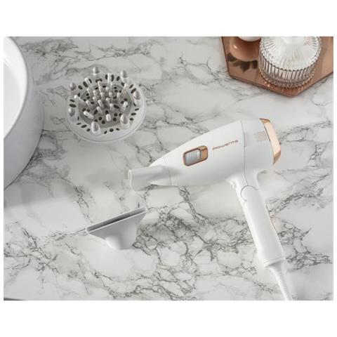 Ultimate Experience Cv9240f0 Asciuga Capelli 2200 W Rame, Bianco - Foto 3
