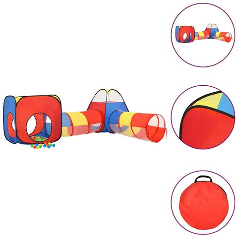 Tenda Da Gioco Per Bambini 250 Palline Multicolore 190x264x90cm - Foto 1