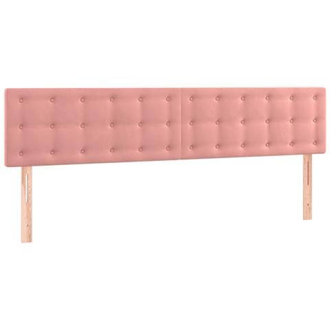 VidaXL Testiera Letto In Tessuto Crema 2 Pezzi | 100x5x78/88 Cm | Altezza Regolabile, Gambe In Legno | Per Letti Matrimoniali - 4