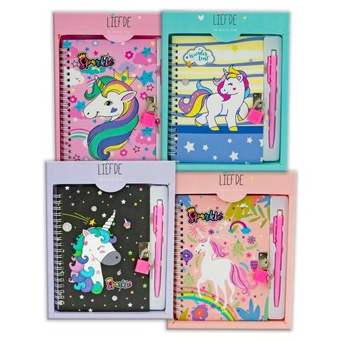 Diario Segreti Teorema 52029 Miss Signorina Con Penna Unicorno Assorti - Foto 1