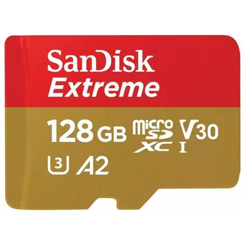 Sandisk Extreme 128 Gb Microsdxc Uhs-i Classe 10 (sandisk Extreme - Scheda Di Memoria Flash - 128 Gb - A2 / Video Class - Foto 2