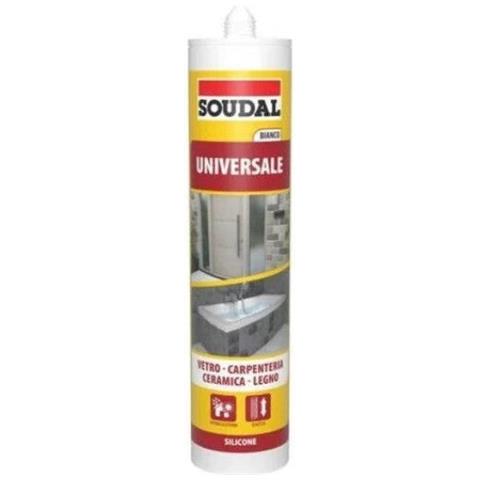 Silicone Acetico Soudal Universale Trasparente Da 280 Ml Per Esterni Ed Interni - Foto 1