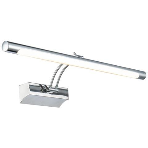 Applique Da Parete Moderno Fino Metallo Cromo 1 Luce Led 12,1w - Foto 1