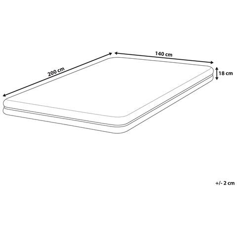 Materasso In Memory Foam Jolly Media Durezza 140 X 200 Cm - Foto 2