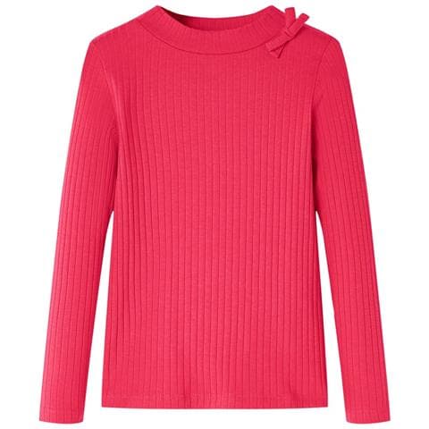 Maglietta Da Bambina A Maniche Lunghe Fucsia 92 - Foto 1